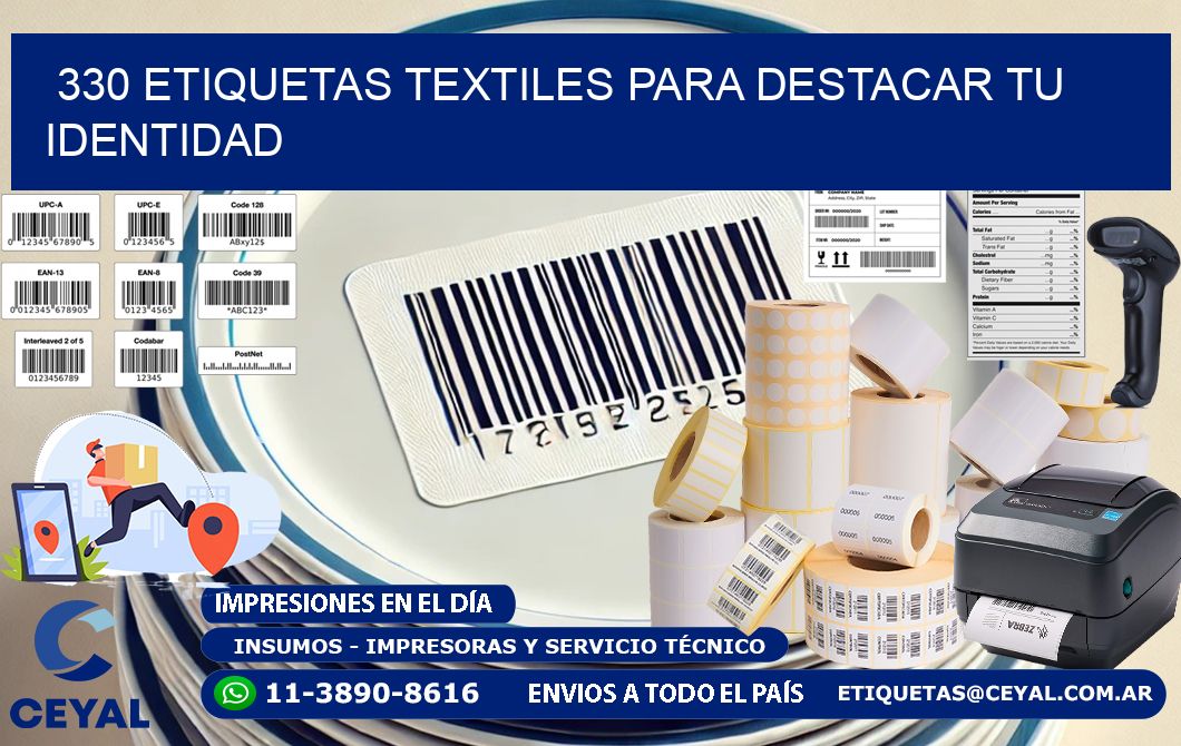 330 Etiquetas textiles para destacar tu identidad