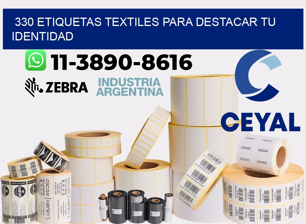 330 Etiquetas textiles para destacar tu identidad