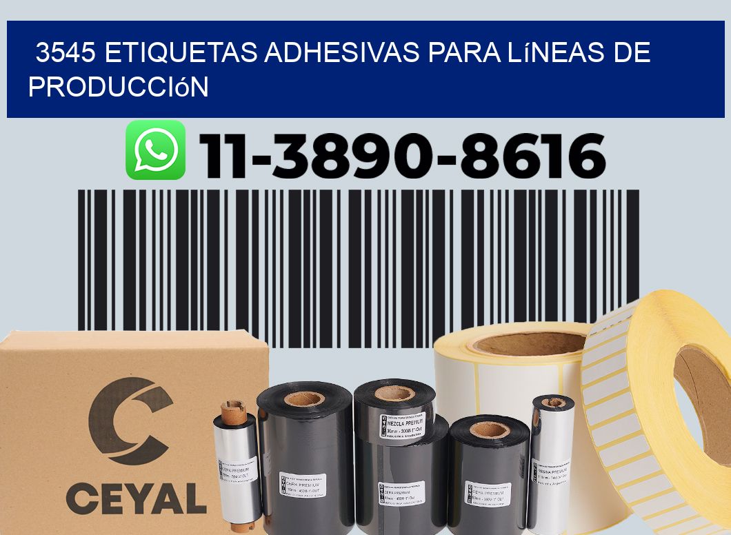 3545 Etiquetas adhesivas para líneas de producción