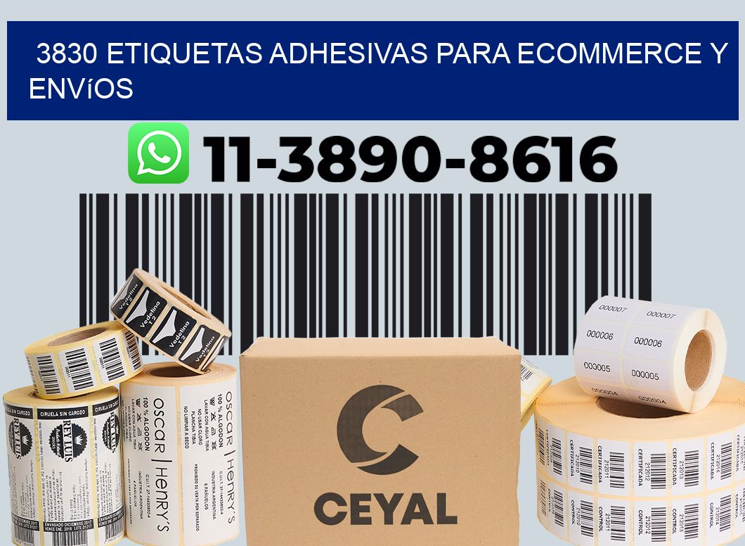3830 Etiquetas adhesivas para ecommerce y envíos