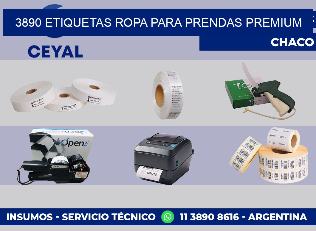 3890 Etiquetas ropa para prendas premium