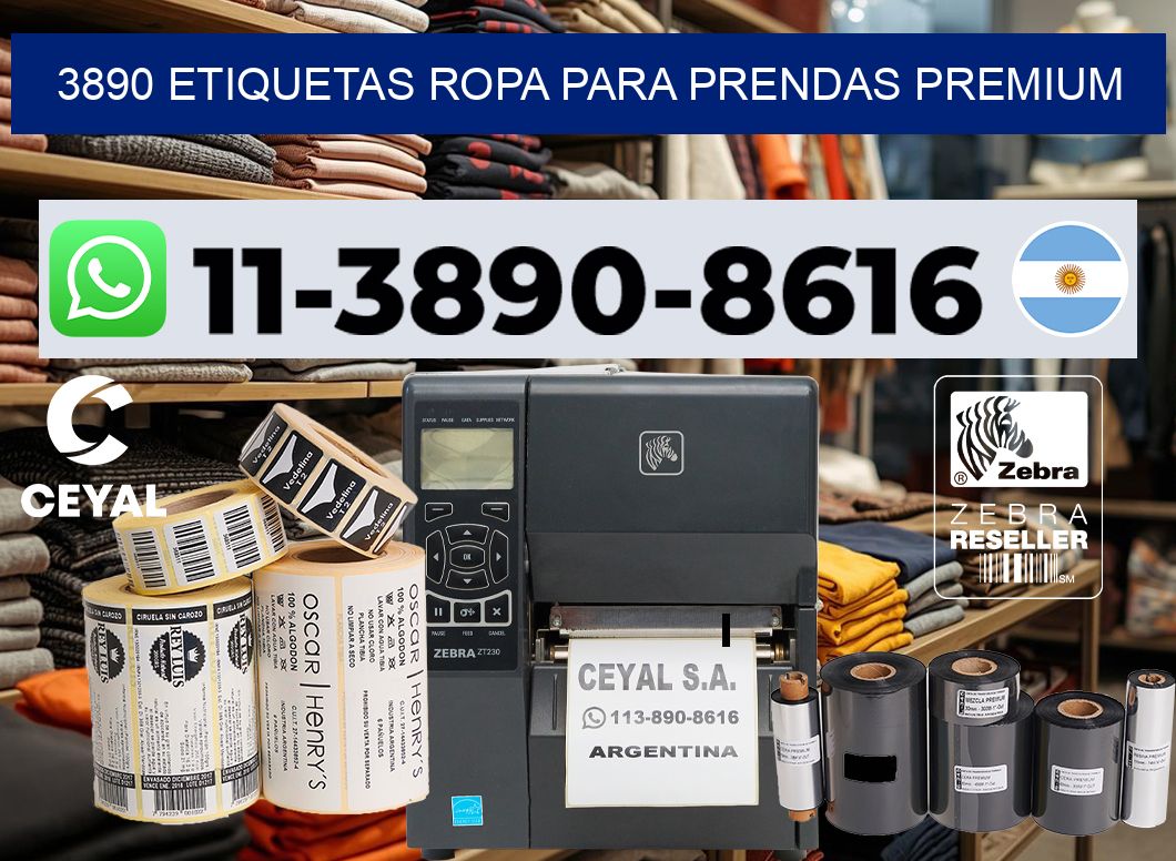 3890 Etiquetas ropa para prendas premium