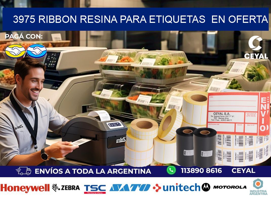 3975 ribbon resina para etiquetas en oferta