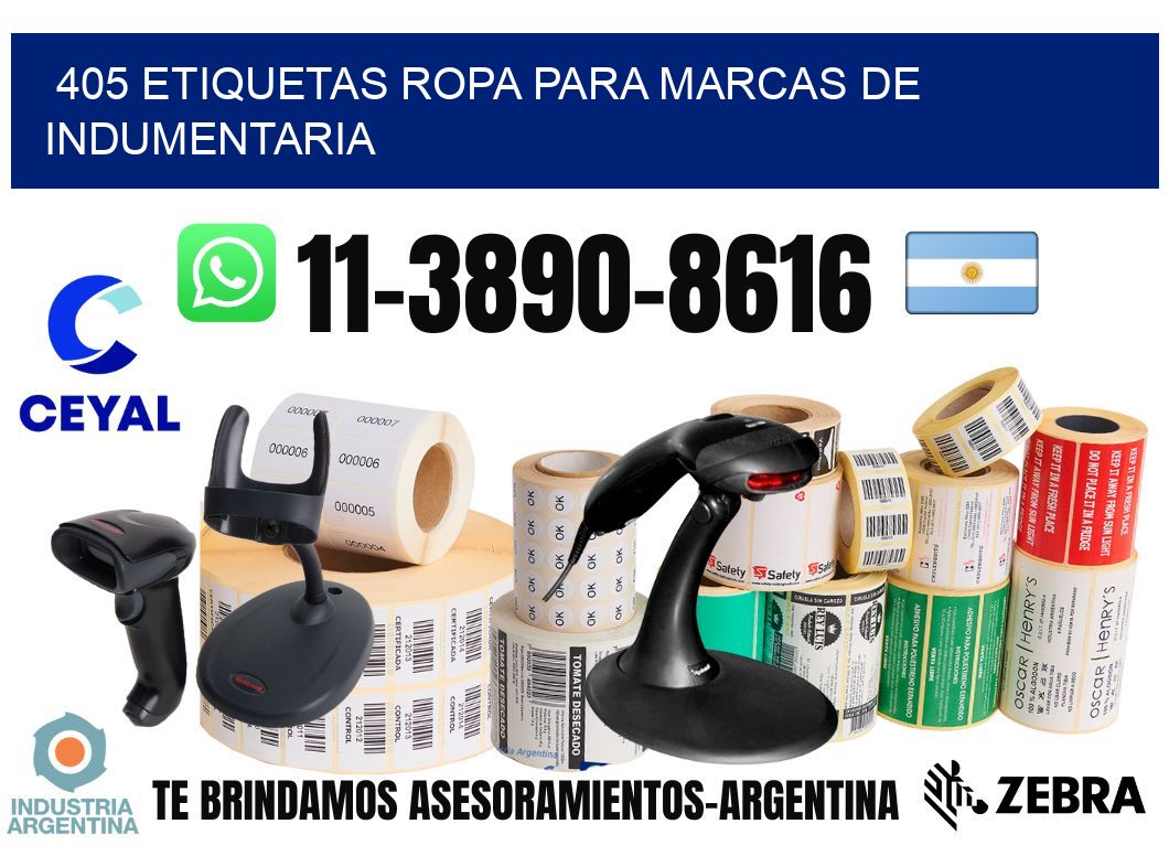 405 Etiquetas ropa para marcas de indumentaria