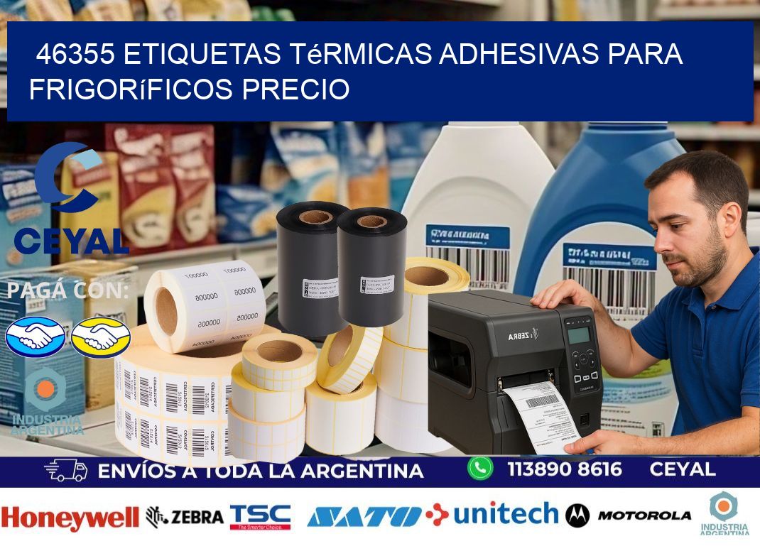 46355 etiquetas térmicas adhesivas para frigoríficos precio