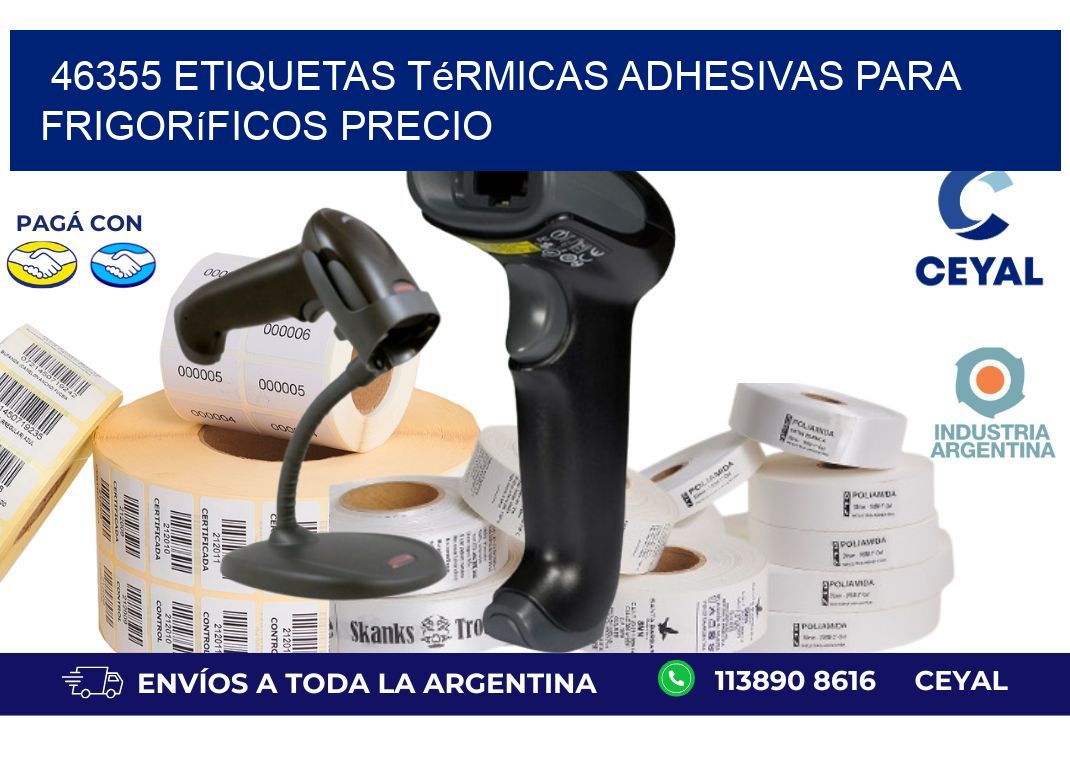 46355 etiquetas térmicas adhesivas para frigoríficos precio