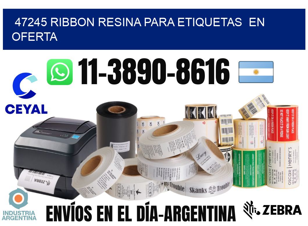 47245 ribbon resina para etiquetas  en oferta