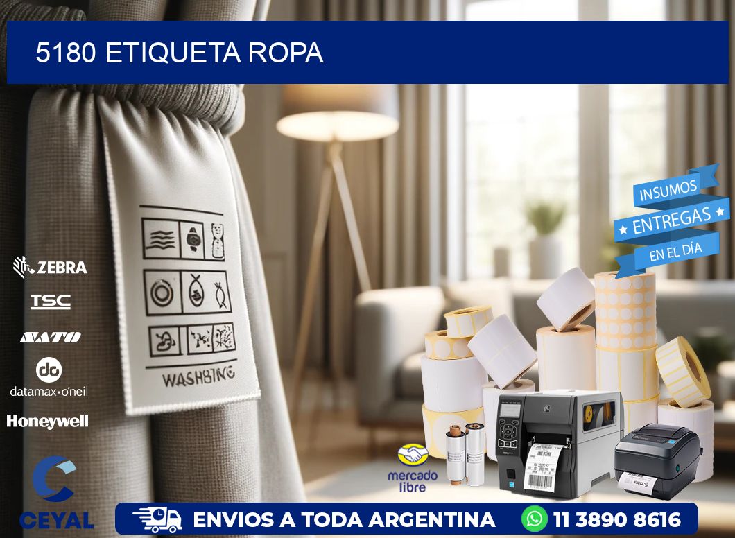 5180 etiqueta ropa
