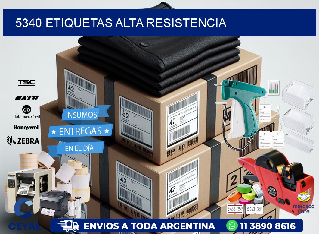 5340 etiquetas alta resistencia