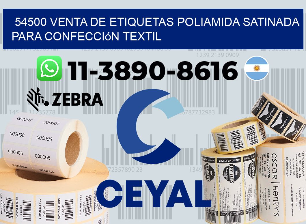 54500 venta de etiquetas poliamida satinada para confección textil