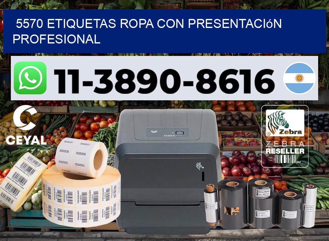 5570 Etiquetas ropa con presentación profesional