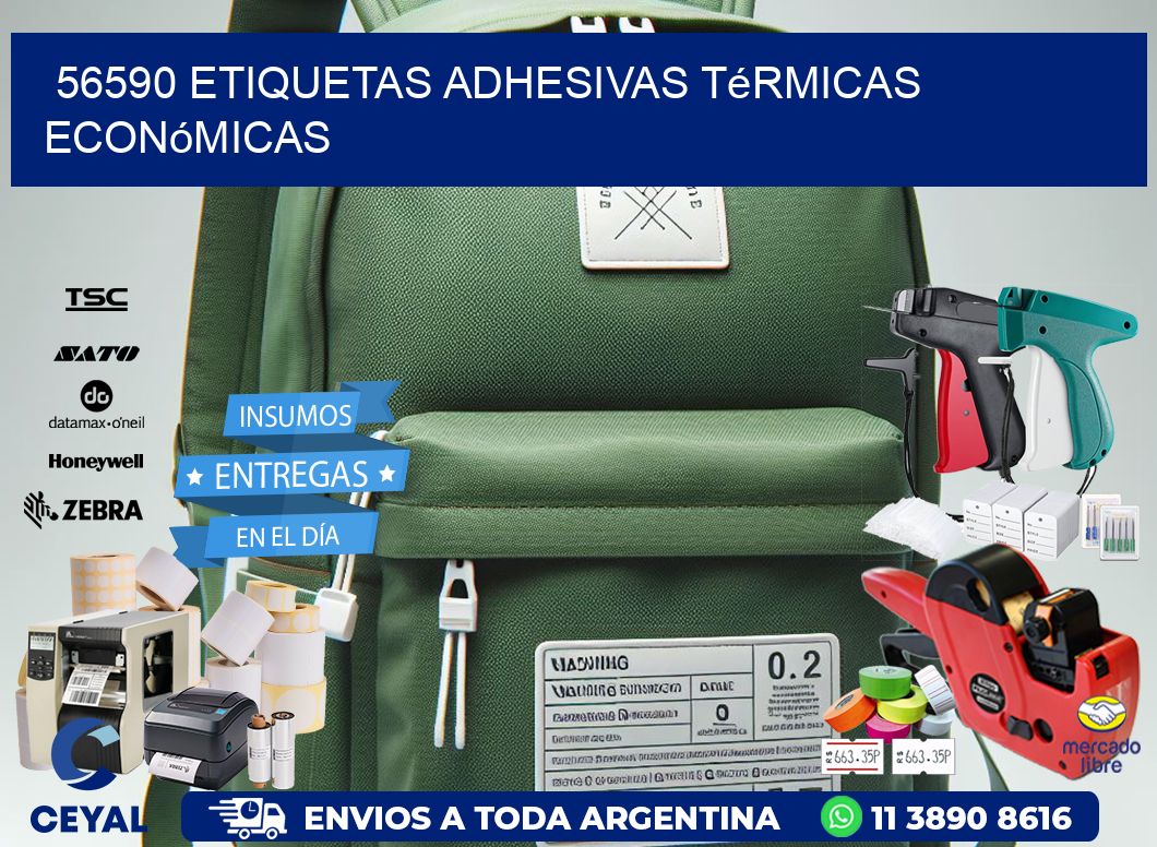 56590 etiquetas adhesivas térmicas económicas