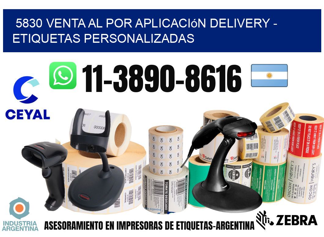 5830 Venta al Por Aplicación delivery – Etiquetas Personalizadas