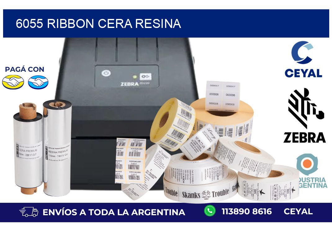 6055 ribbon cera resina