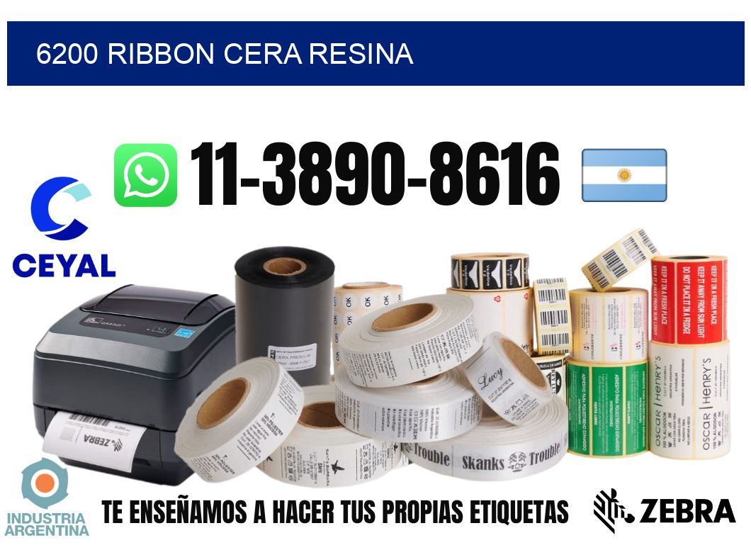 6200 ribbon cera resina