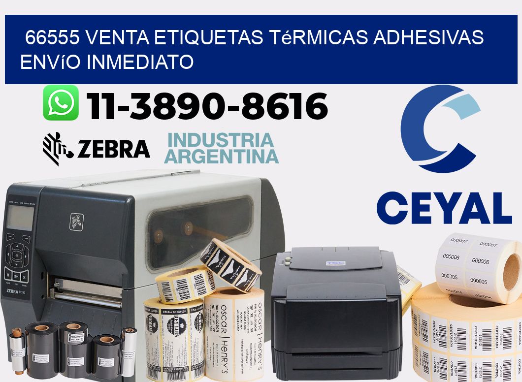 66555 venta etiquetas térmicas adhesivas envío inmediato