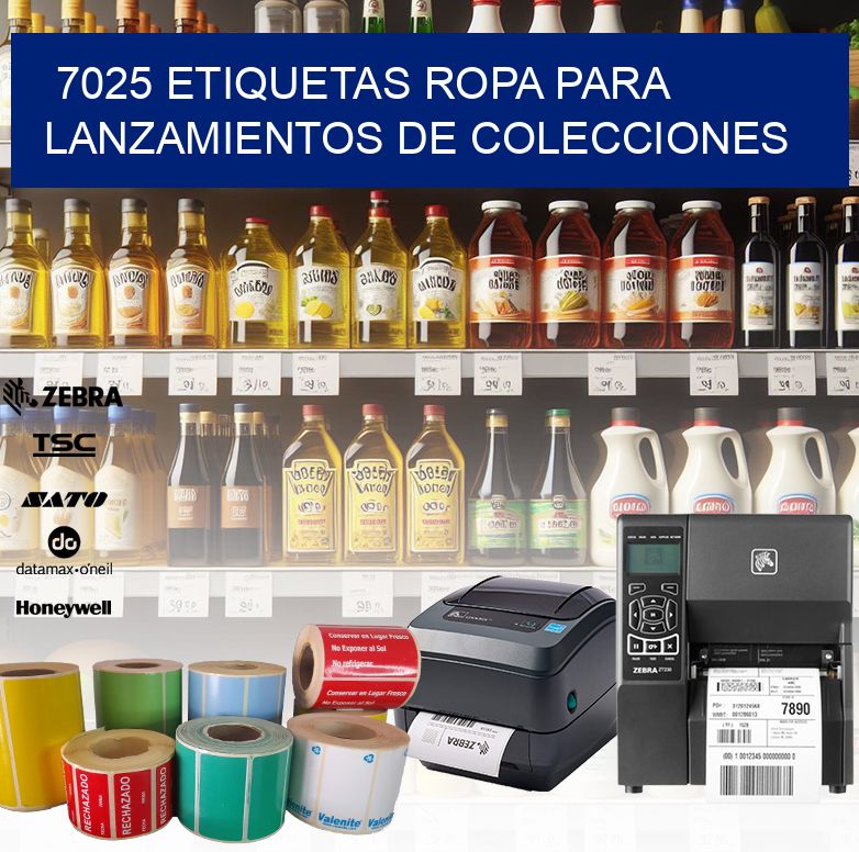 7025 Etiquetas ropa para lanzamientos de colecciones