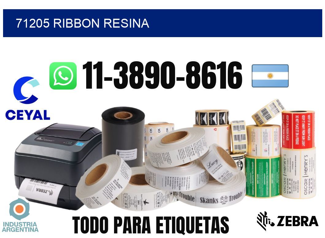 71205 ribbon resina