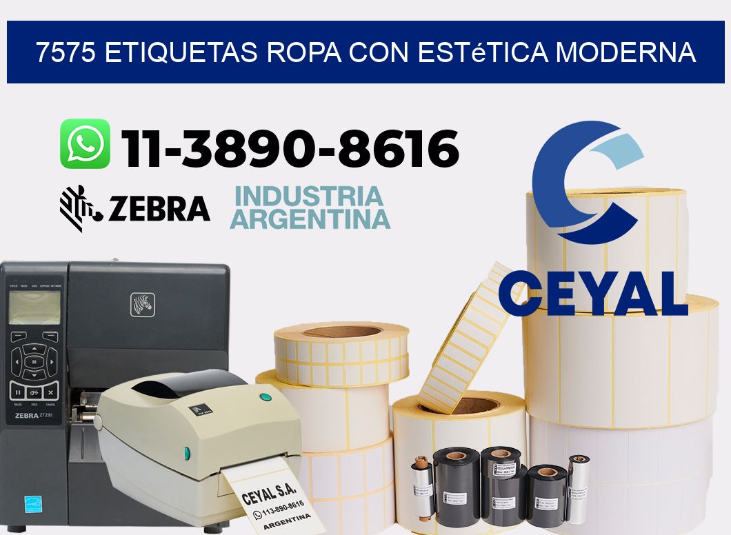 7575 Etiquetas ropa con estética moderna