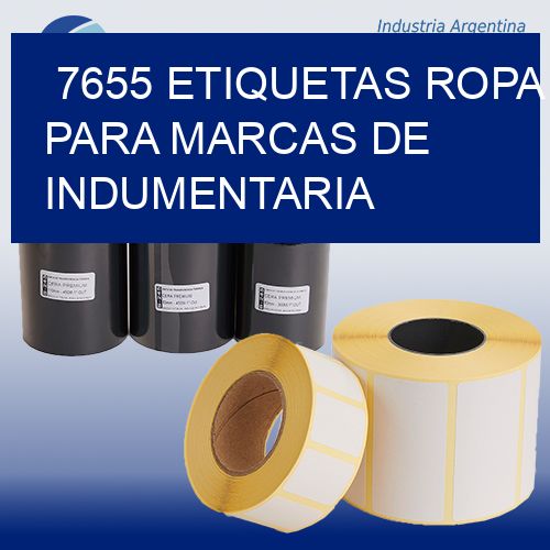 7655 Etiquetas ropa para marcas de indumentaria
