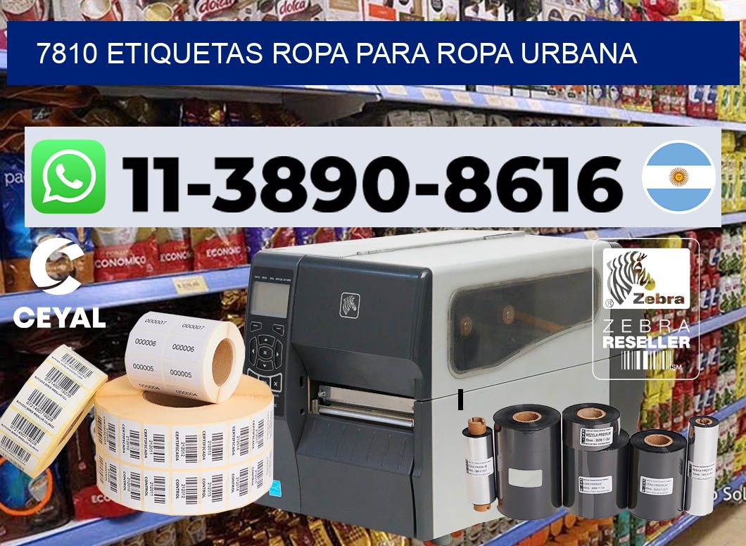 7810 Etiquetas ropa para ropa urbana