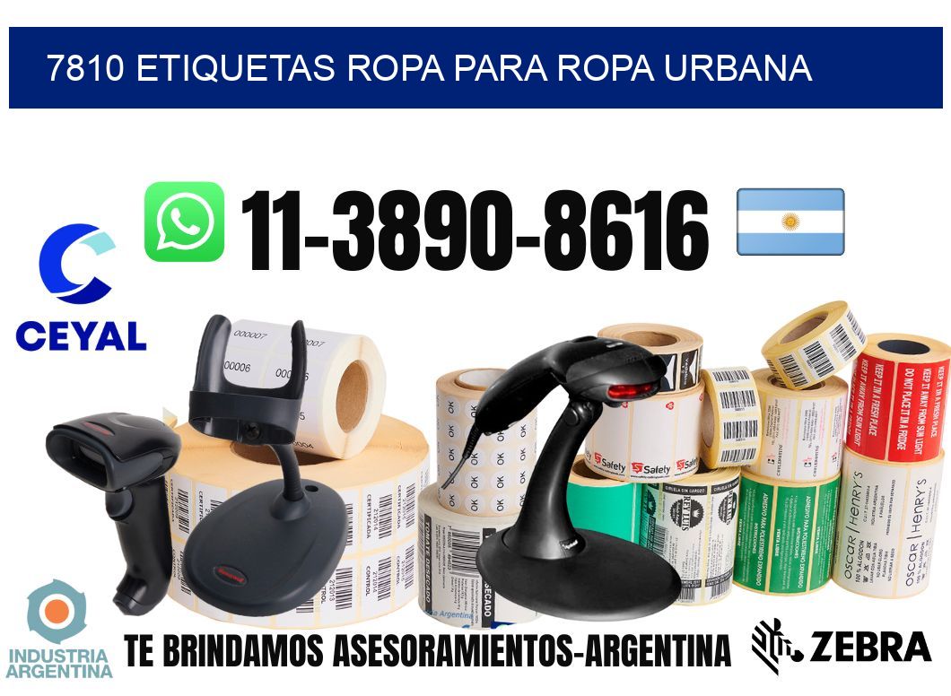 7810 Etiquetas ropa para ropa urbana