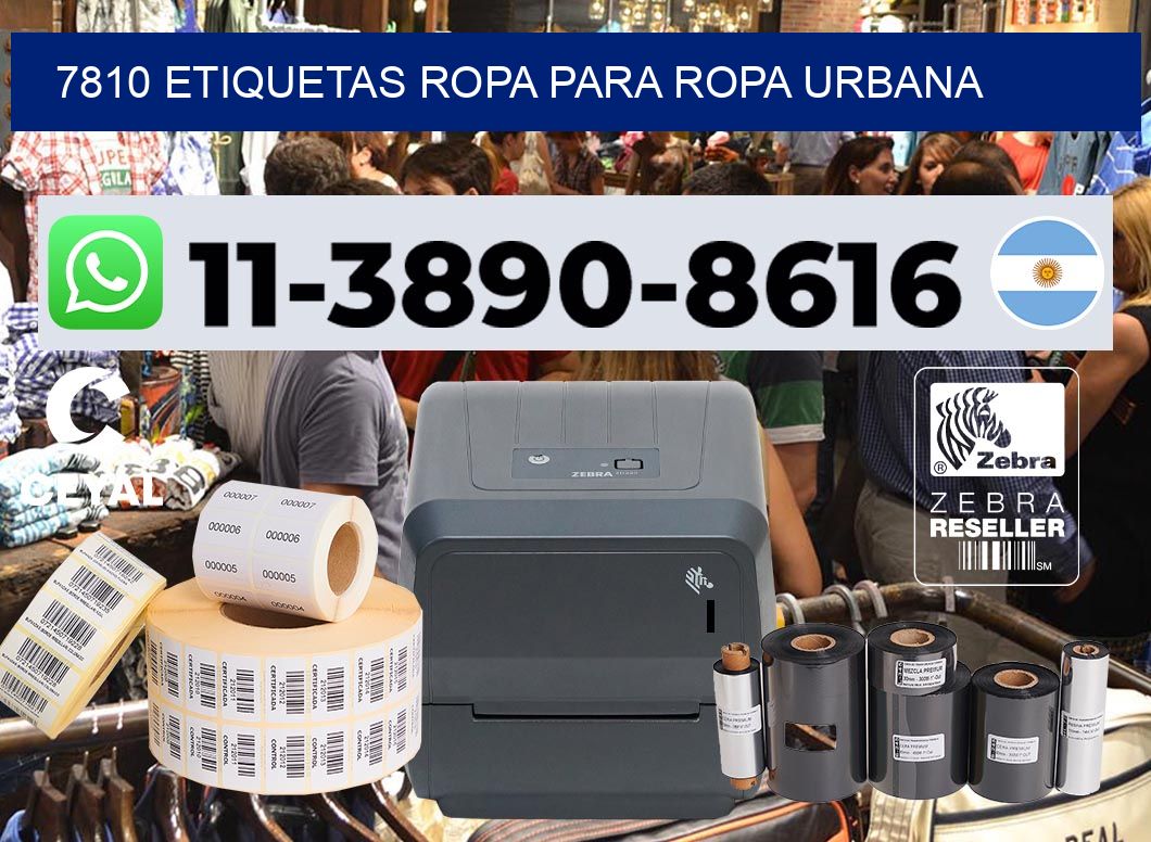 7810 Etiquetas ropa para ropa urbana