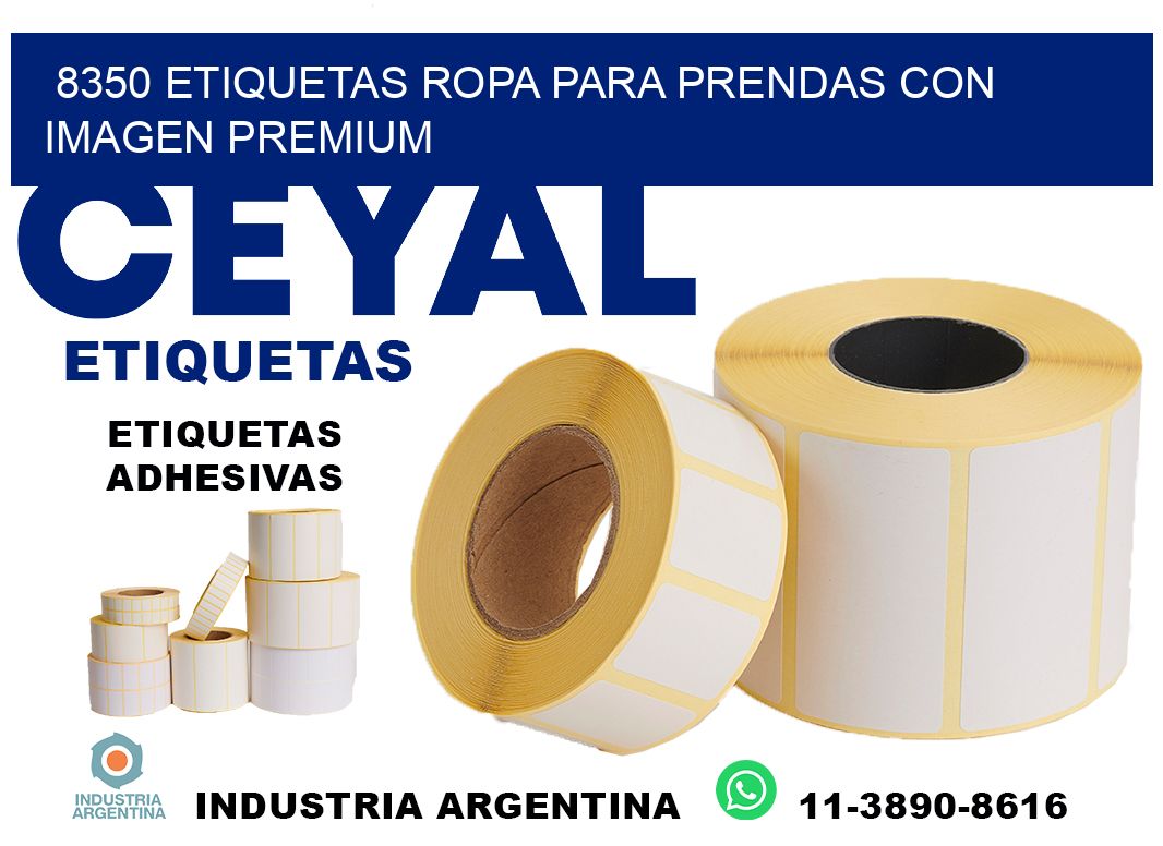 8350 Etiquetas ropa para prendas con imagen premium