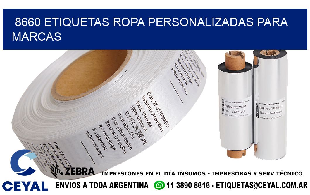 8660 Etiquetas ropa personalizadas para marcas