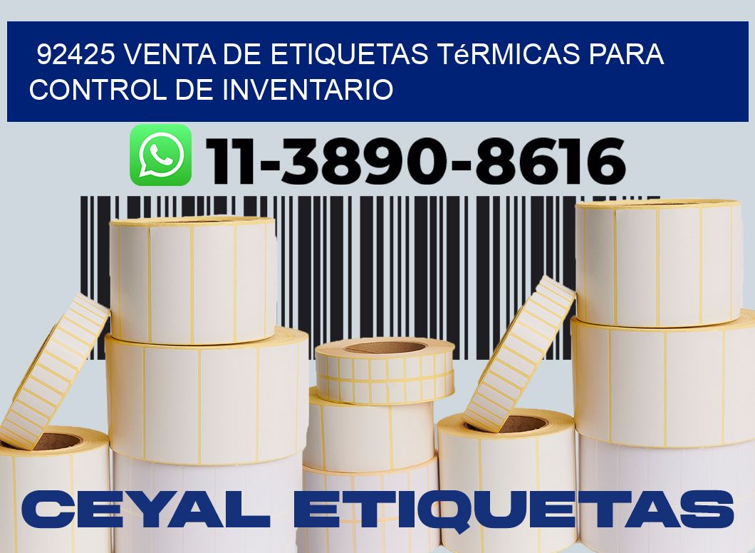 92425 venta de etiquetas térmicas para control de inventario