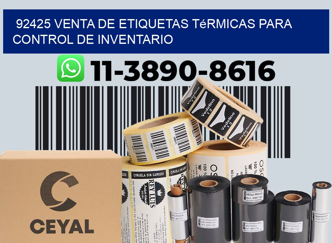 92425 venta de etiquetas térmicas para control de inventario