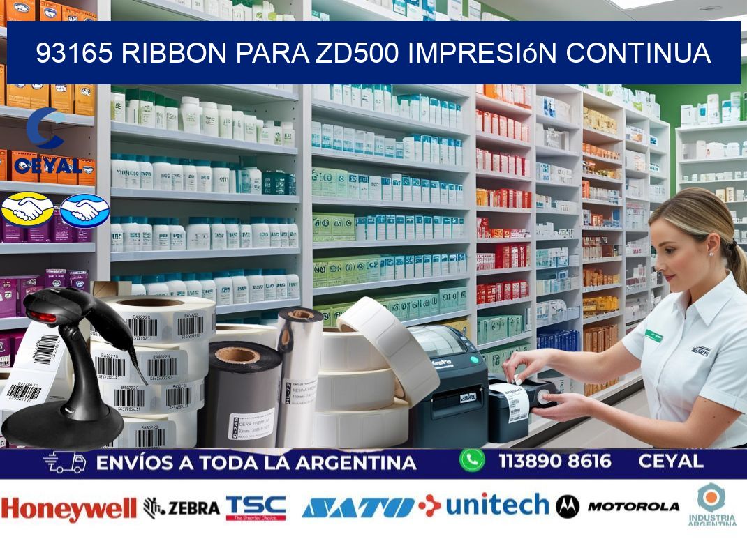 93165 ribbon para zd500 impresión continua