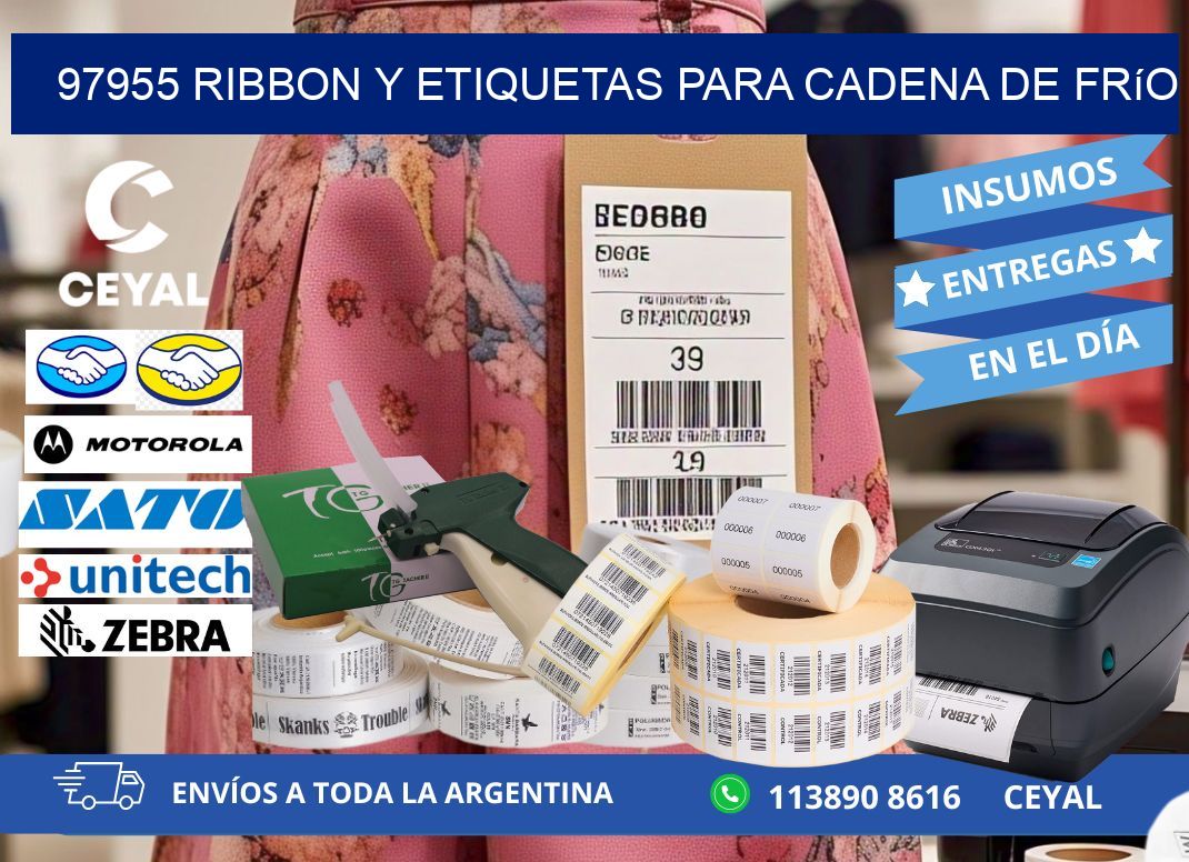 97955 ribbon y etiquetas para cadena de frío
