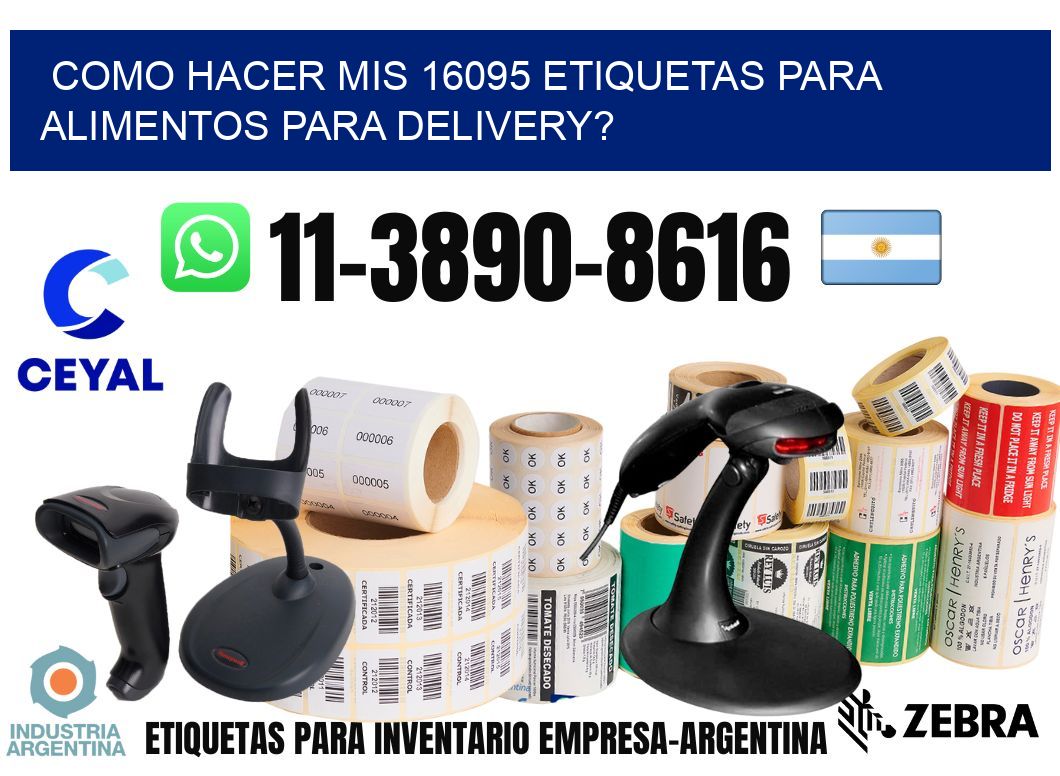 como hacer mis 16095 etiquetas para alimentos para delivery?