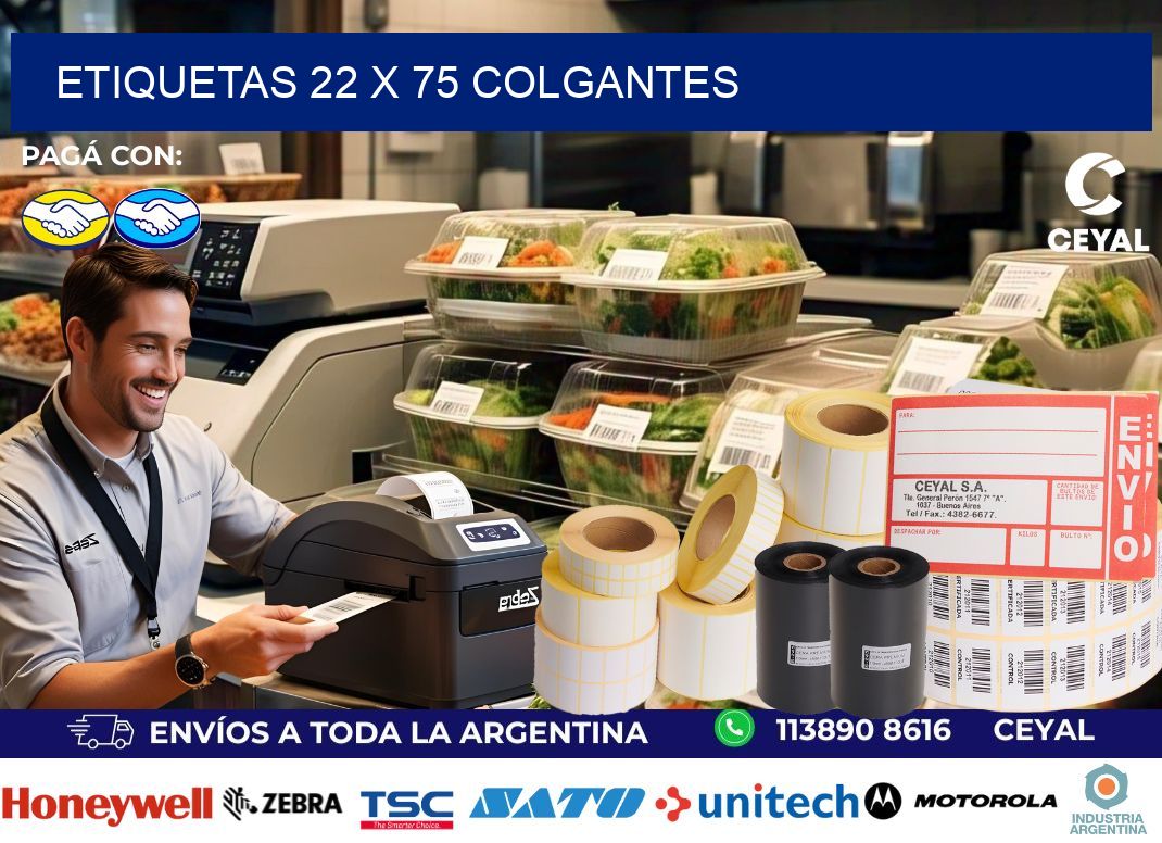 etiquetas 22 x 75 colgantes