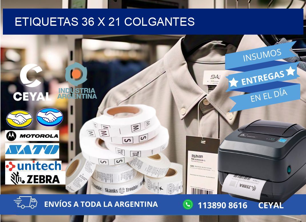 etiquetas 36 x 21 colgantes
