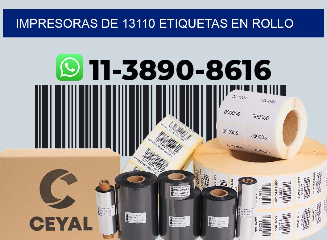 impresoras de 13110 etiquetas en rollo