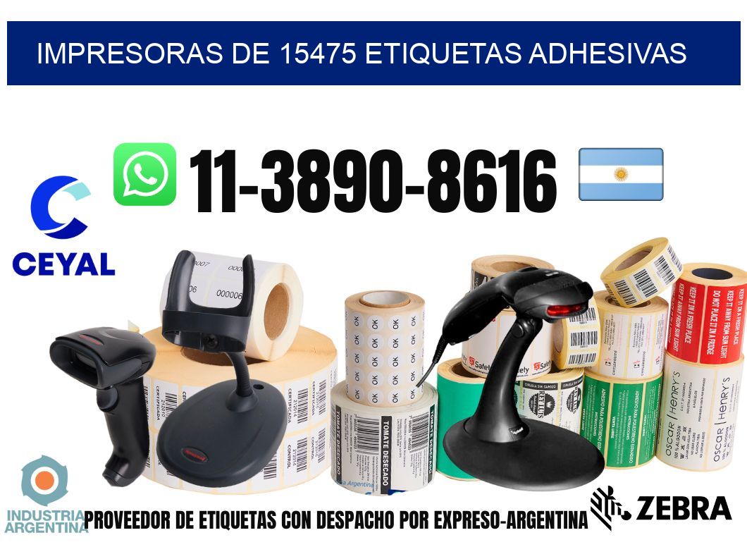 impresoras de 15475 etiquetas adhesivas