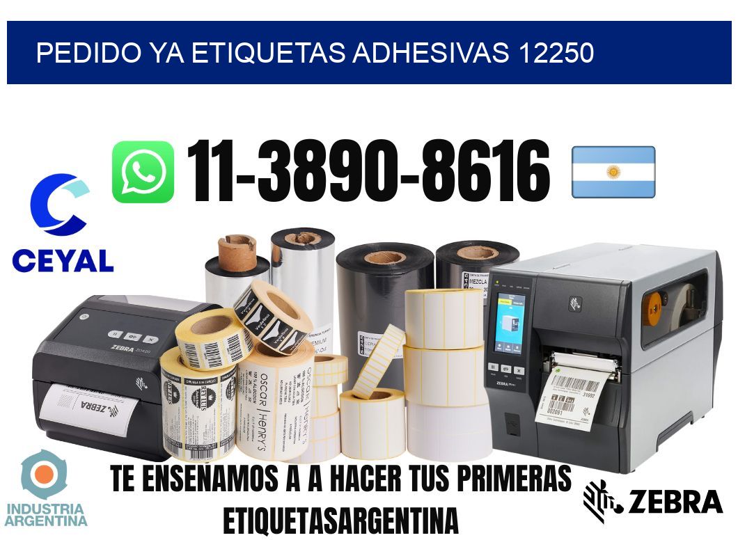 pedido ya etiquetas adhesivas 12250