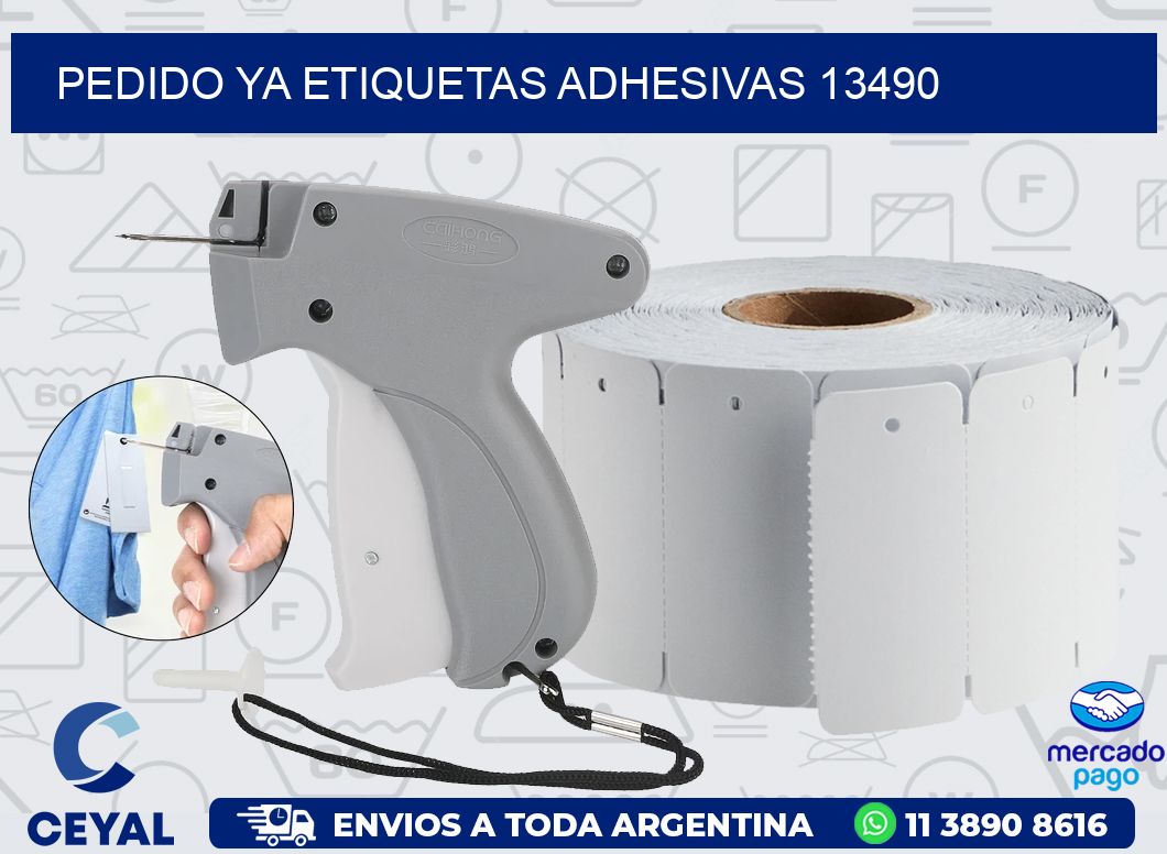 pedido ya etiquetas adhesivas 13490