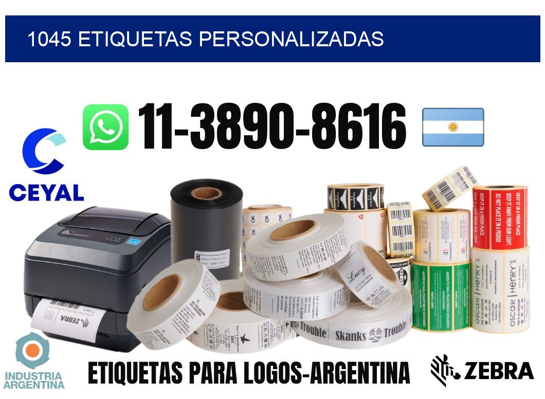 1045 etiquetas personalizadas