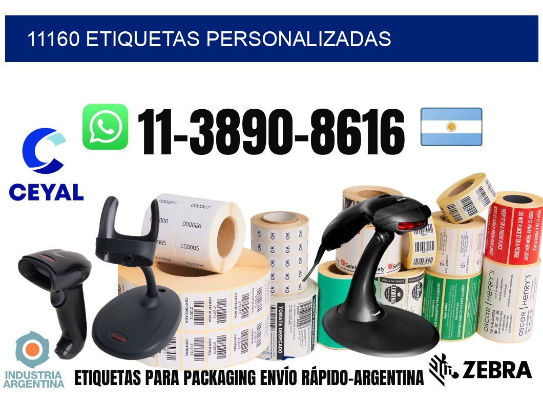 11160 etiquetas personalizadas