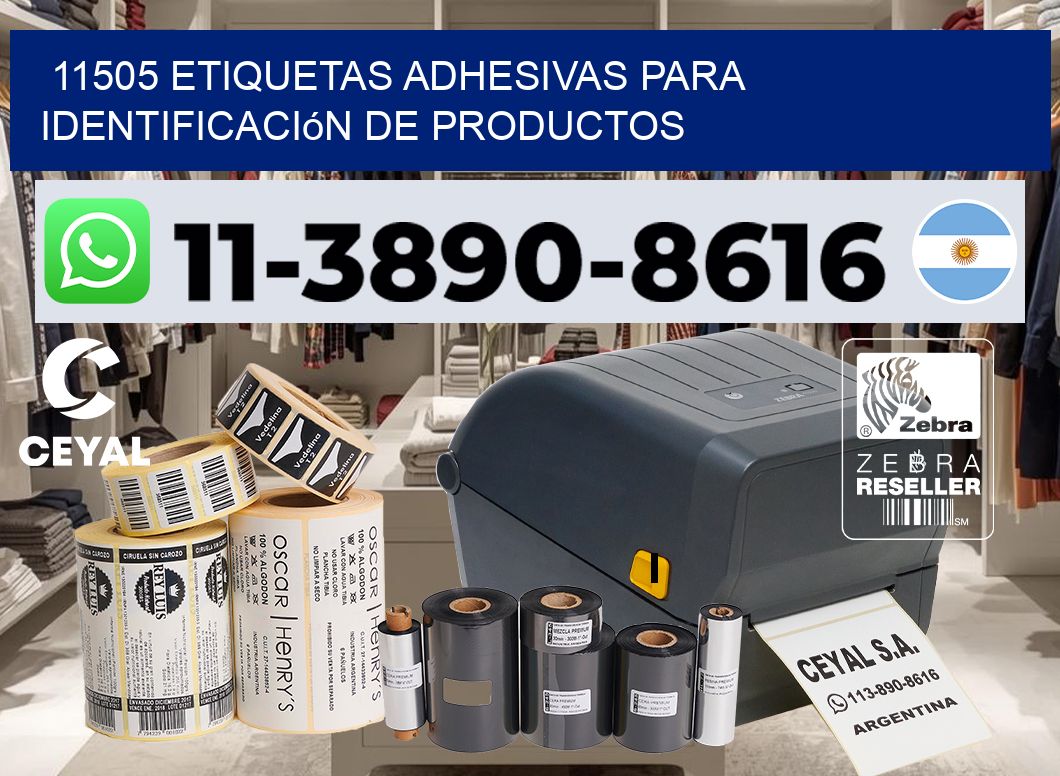 11505 Etiquetas adhesivas para identificación de productos