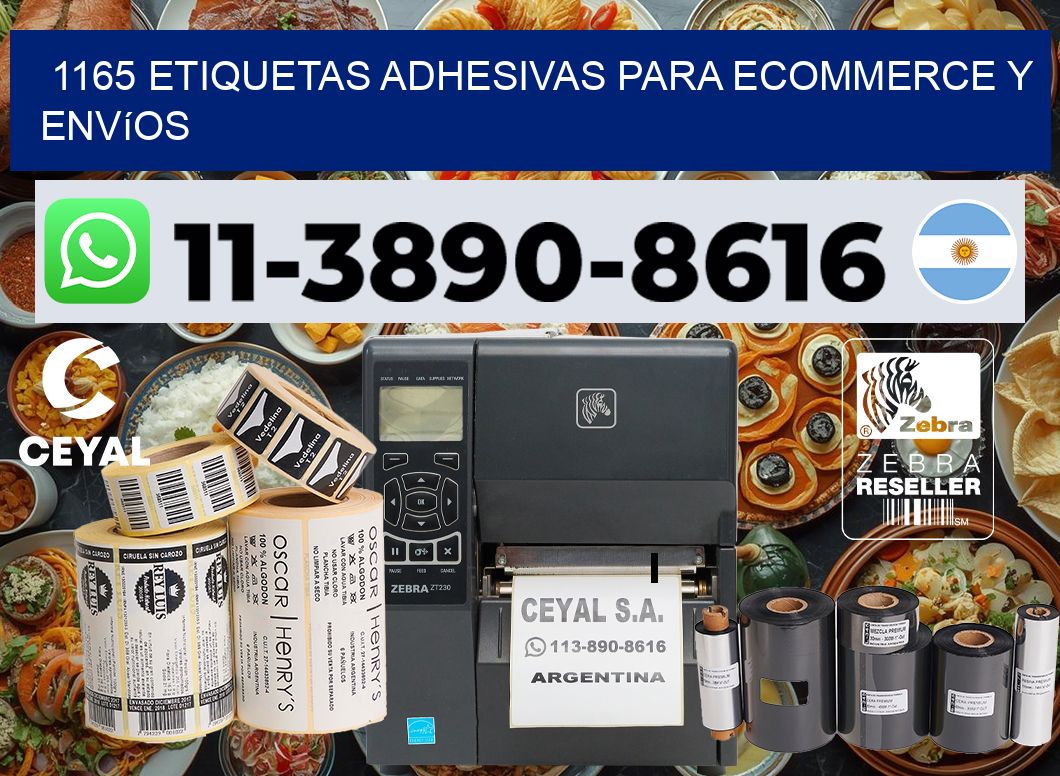 1165 Etiquetas adhesivas para ecommerce y envíos
