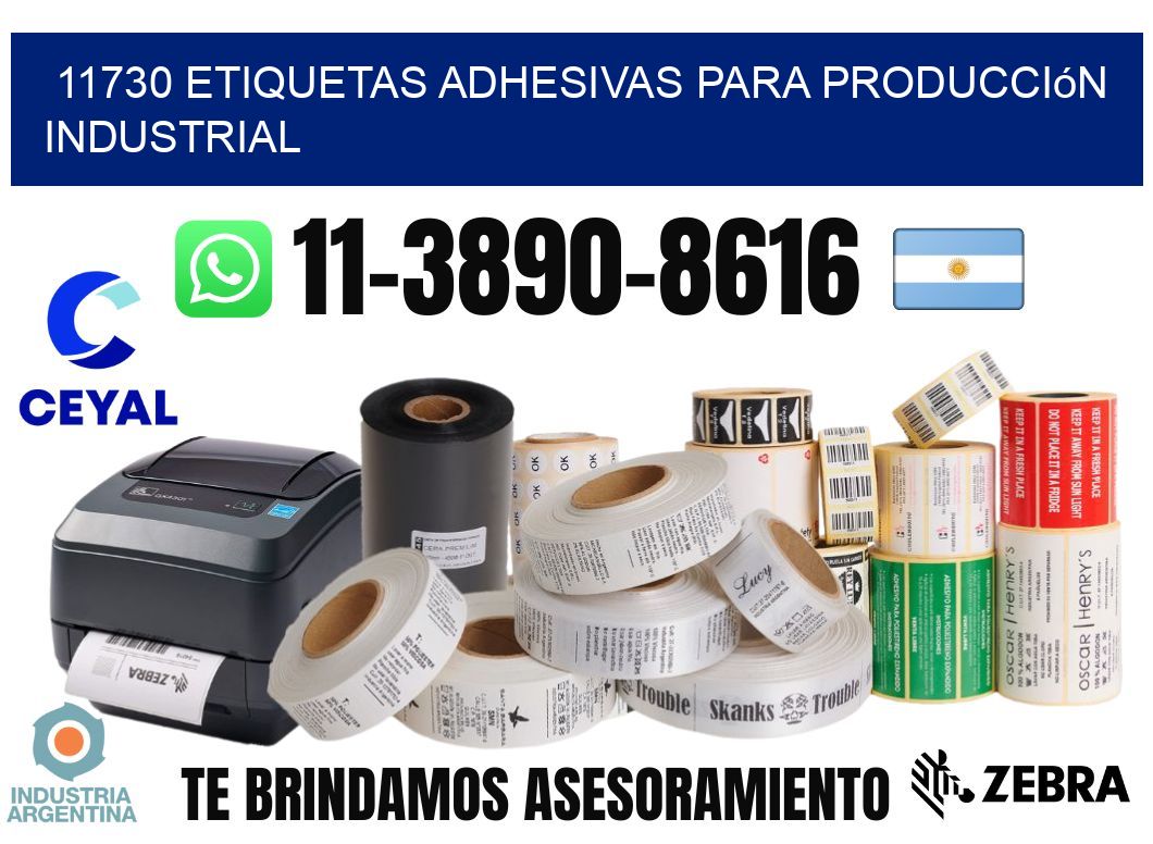 11730 Etiquetas adhesivas para producción industrial