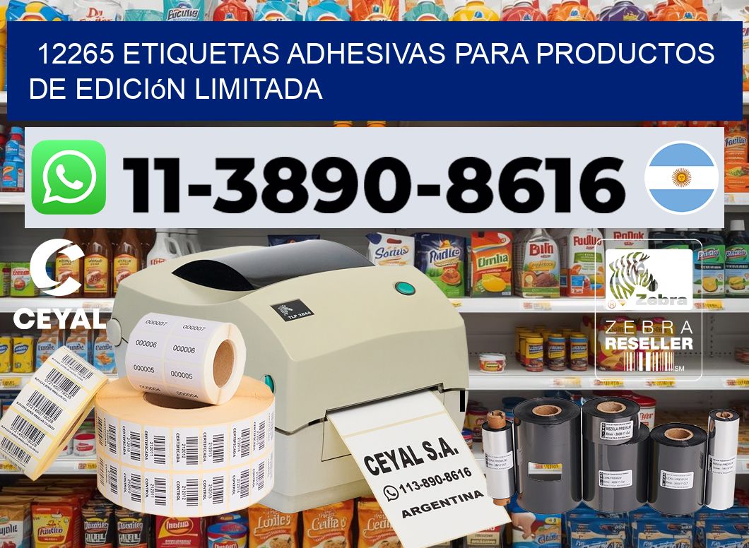 12265 Etiquetas adhesivas para productos de edición limitada