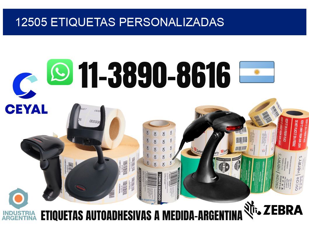 12505 etiquetas personalizadas