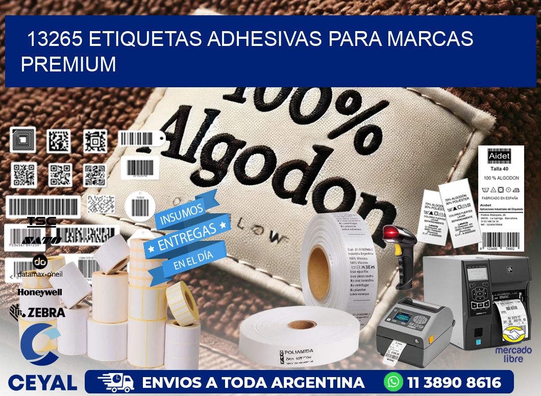13265 Etiquetas adhesivas para marcas premium