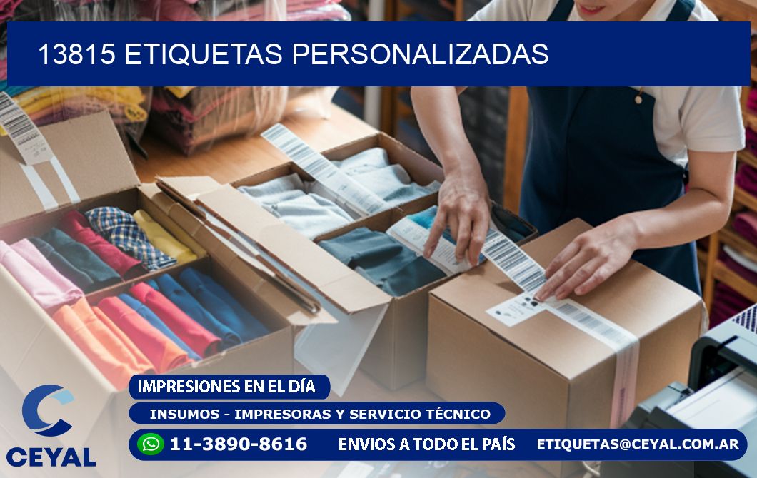 13815 etiquetas personalizadas