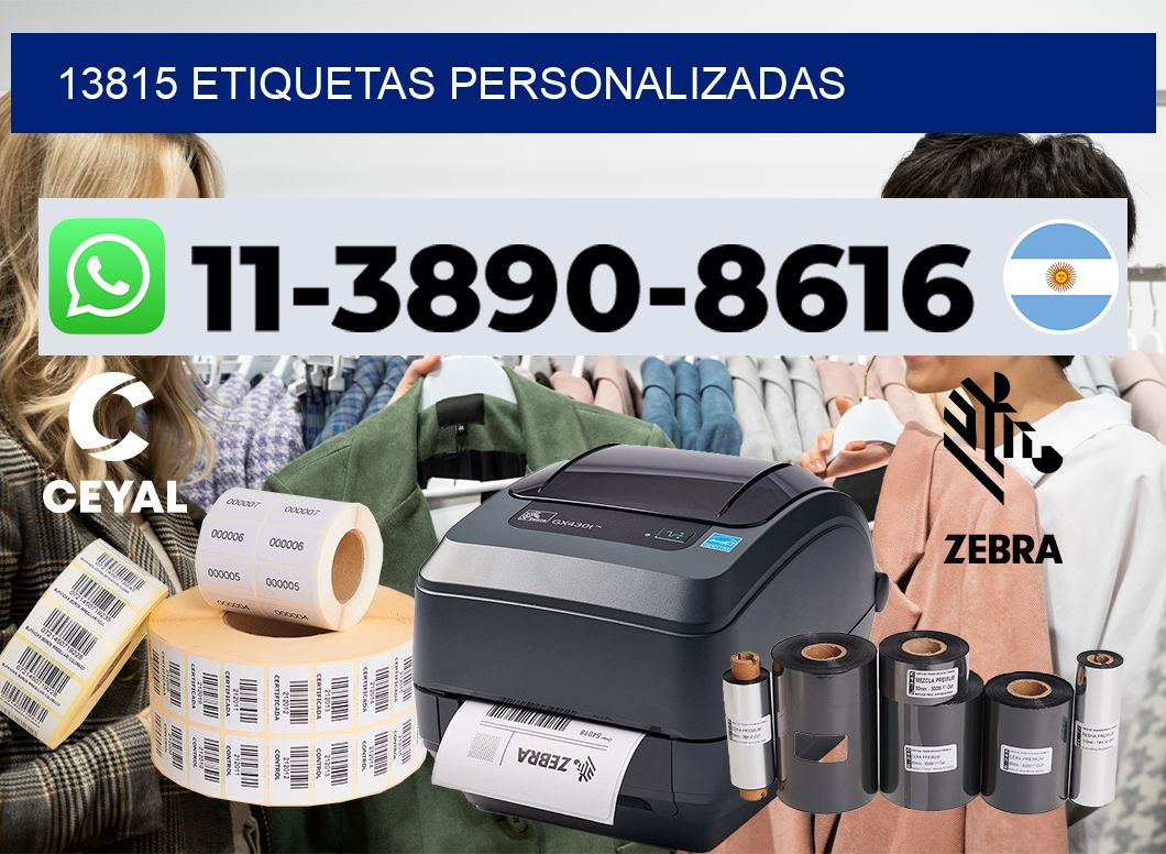 13815 etiquetas personalizadas
